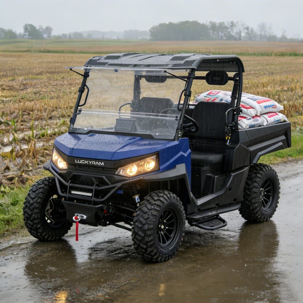 4WD Farm UTV PKE Keyless 80-100km Range 14 Inch Off Road Gulong