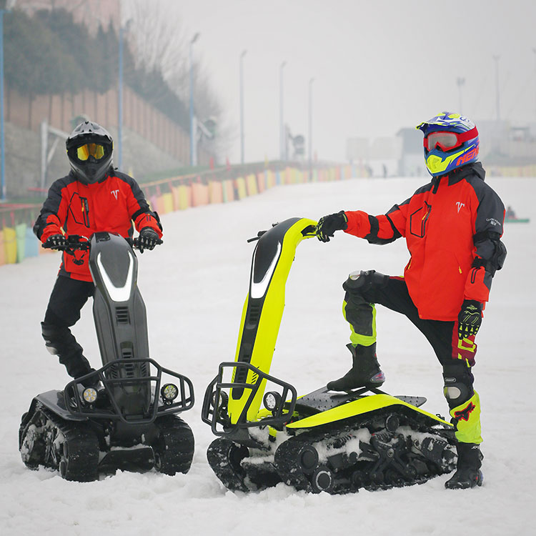 72 Volt Napakahusay na Multifunctional Dual Track off-Road Snowmobile ATV Entertainment Vehicle