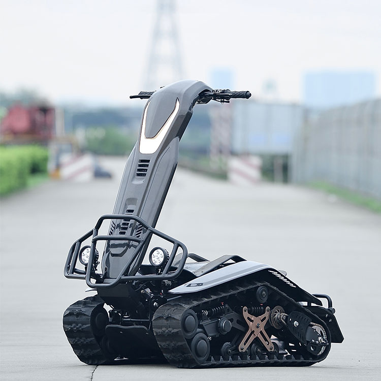 Available ang 72V Foldable Lithium Battery Electric Snowmobile sa Lahat ng Lupain