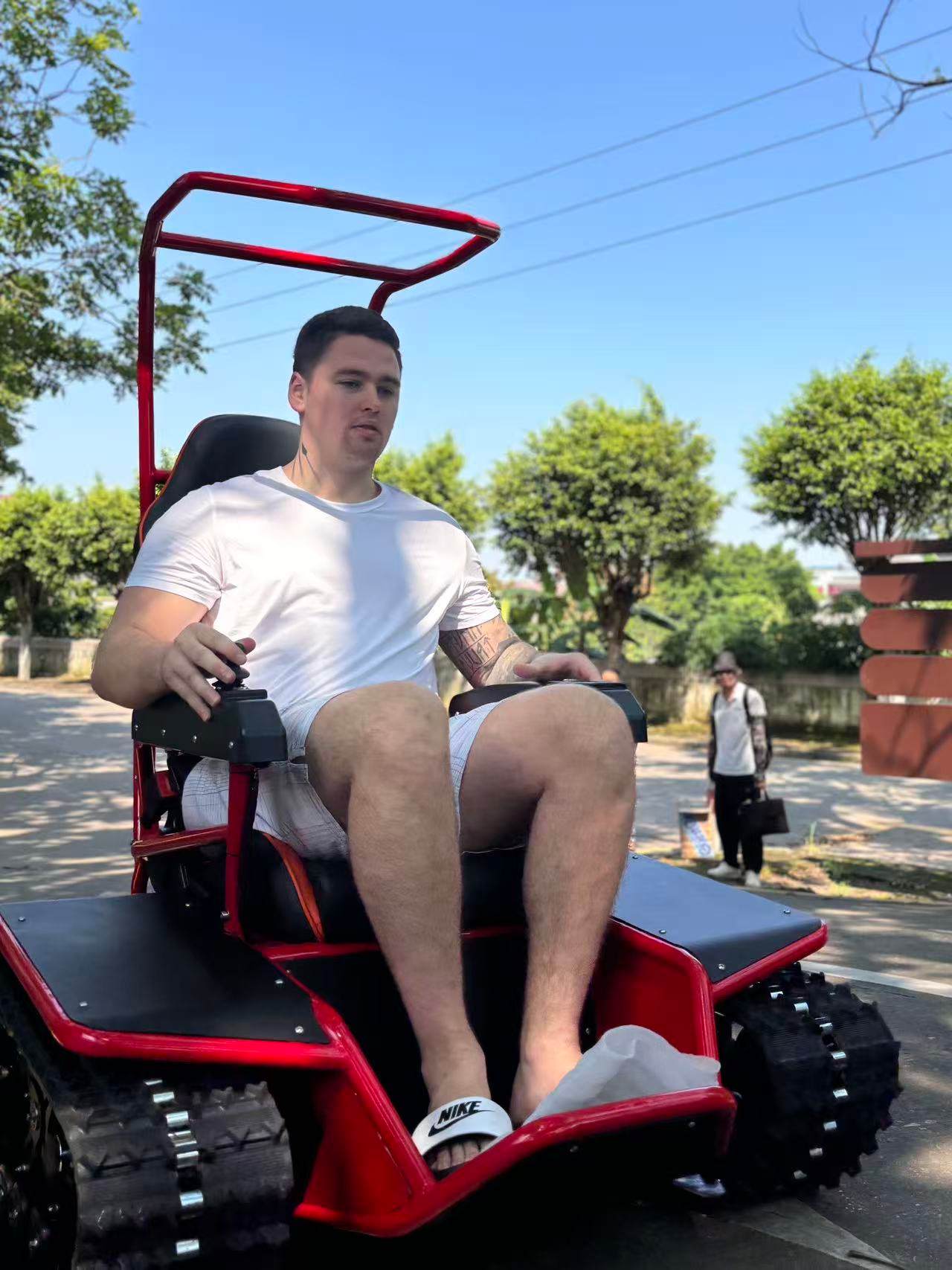 72V Lithium Battery Electric All Terrain Tracked Wheelchair