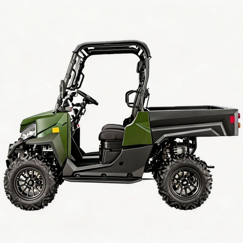 Mga Nako-customize na Accessory 73.6V Electric UTV PKE Keyless 1000kg Towing 80-100km Range 4WD