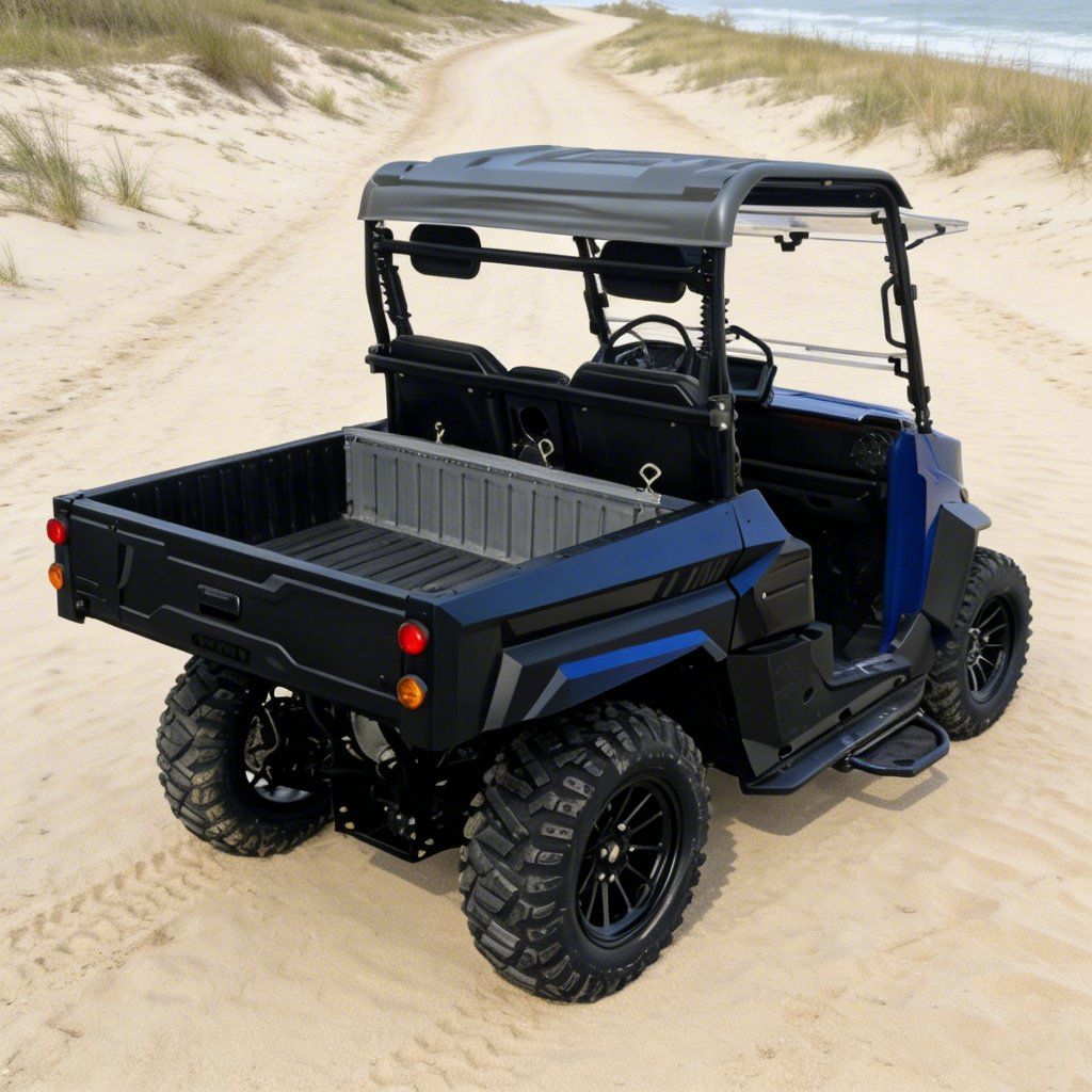 Electric UTV 4WD para sa Jobsite 14 Inch Gulong 73.6V 20KW Peak Power